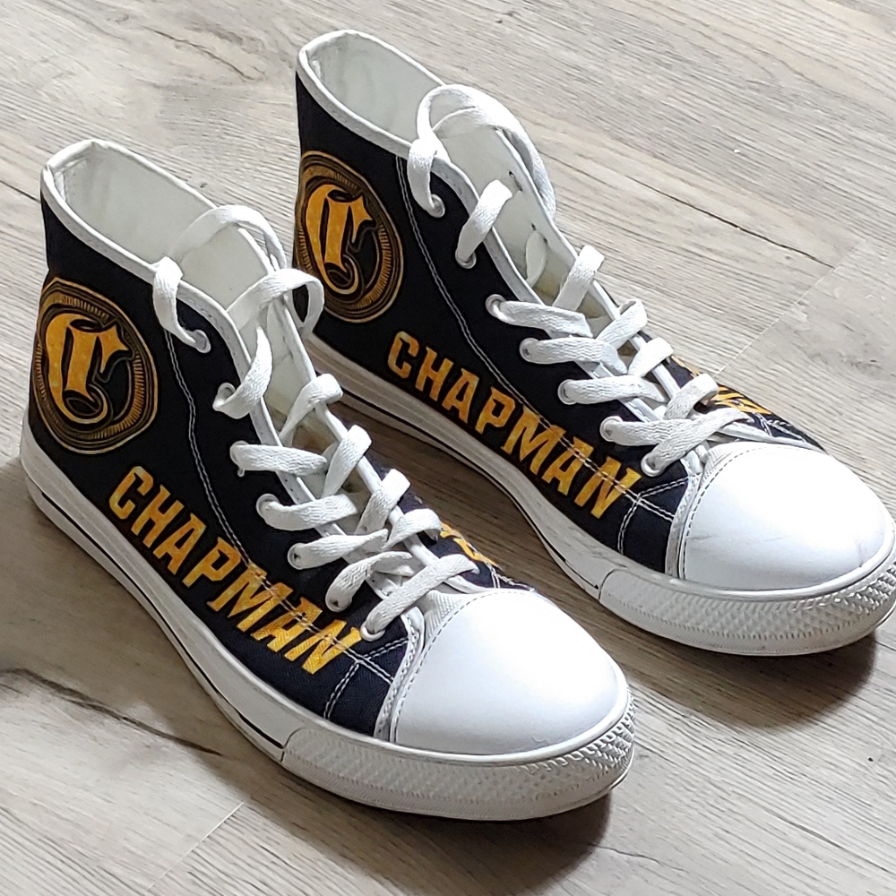 Chapman College hi top Unisex canvas sneakers M8.5 W11